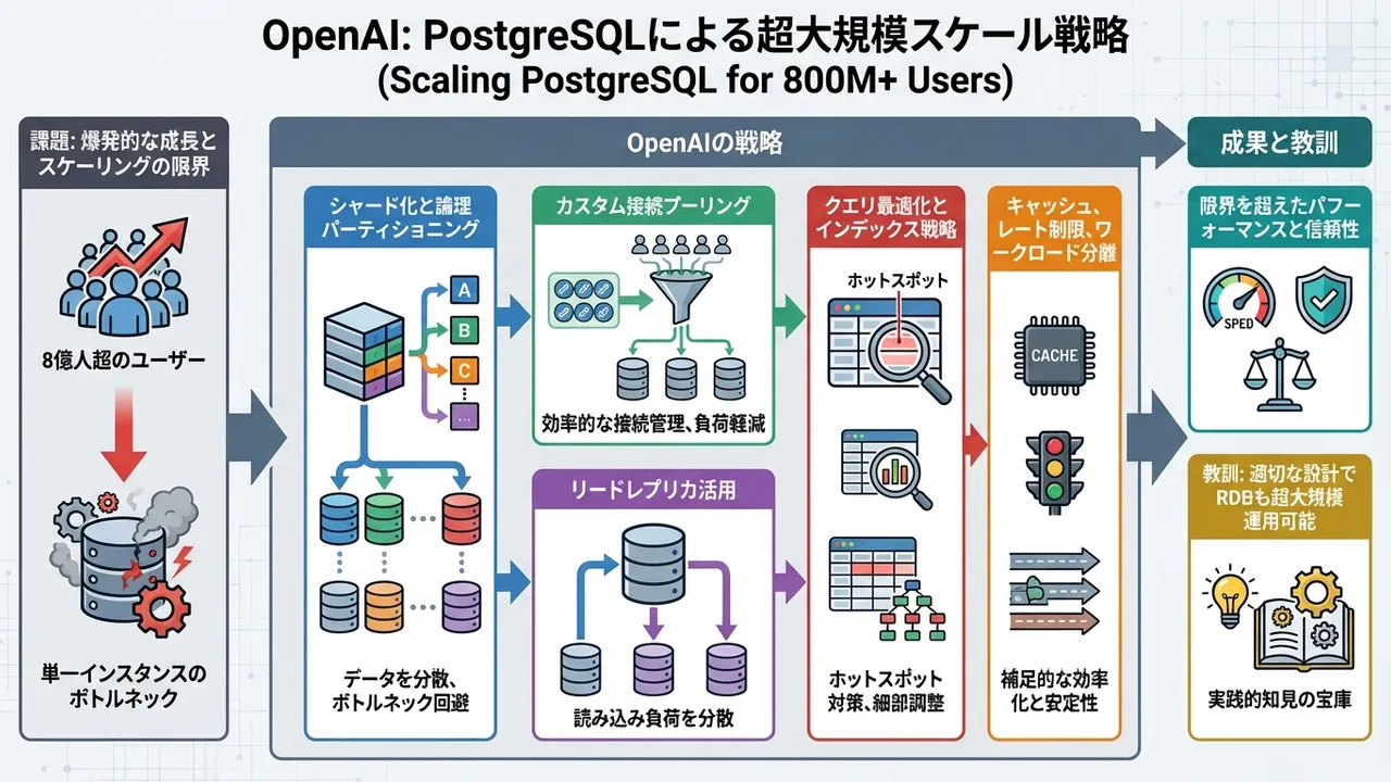 OpenAIの超大規模PostgreSQLスケーリング戦略
