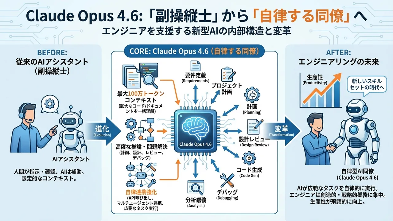 Anthropic Claude Opus 4.6の革新と「自律する同僚」としての可能性