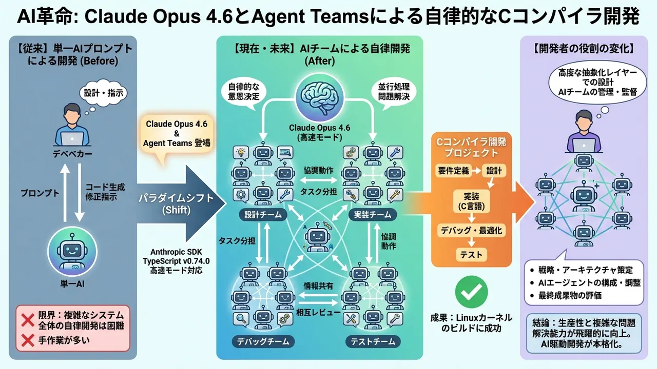 Claude Code Agent Teams：AIによるソフトウェア自律開発の最前線
