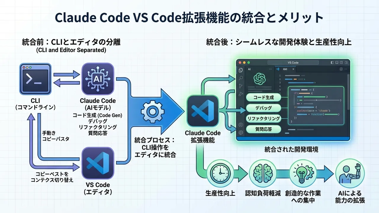 Claude CodeのVS Code拡張機能が一般公開、CLI操作をエディタに統合