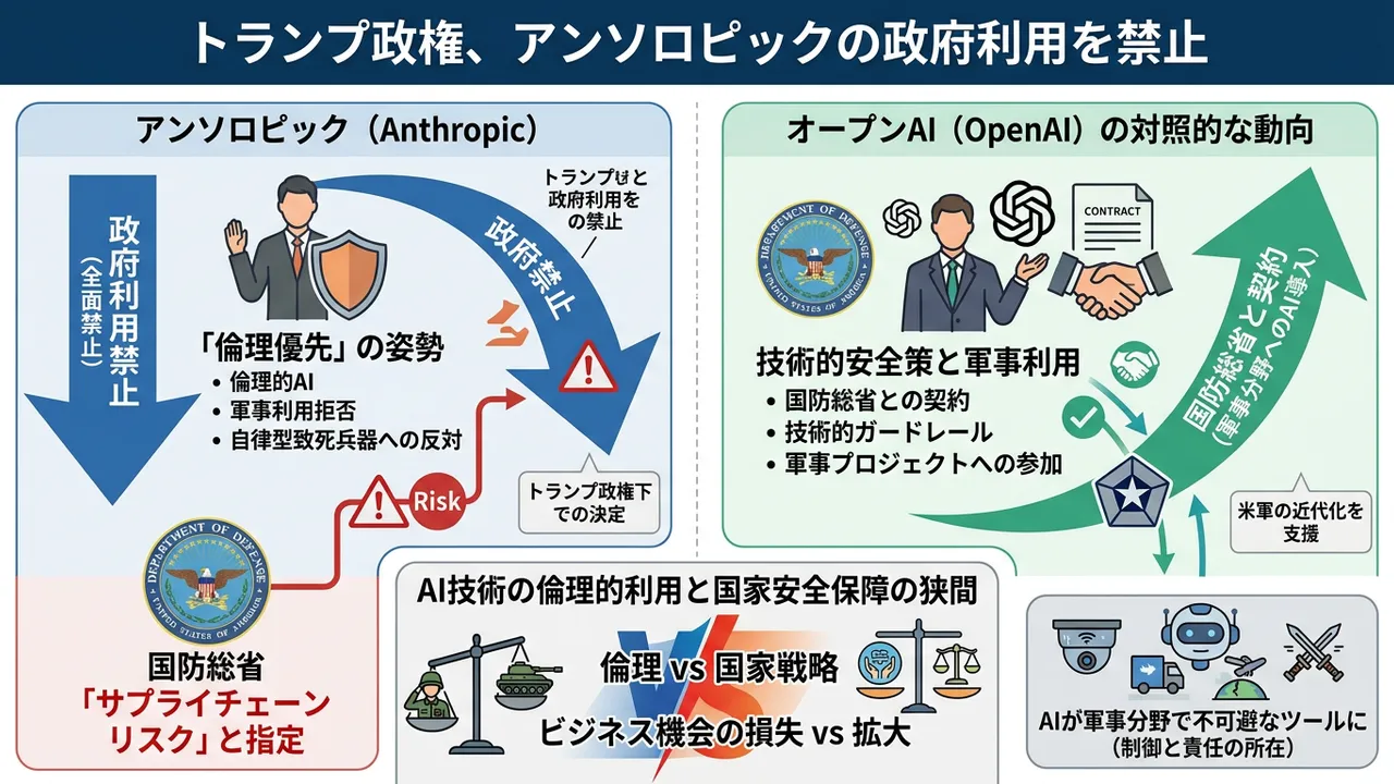 AI企業と米国防総省の軍事利用を巡る対立とOpenAIの動向