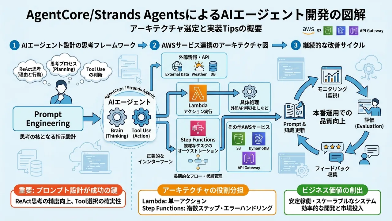 AIエージェント開発の実践的なアーキテクチャと実装Tips