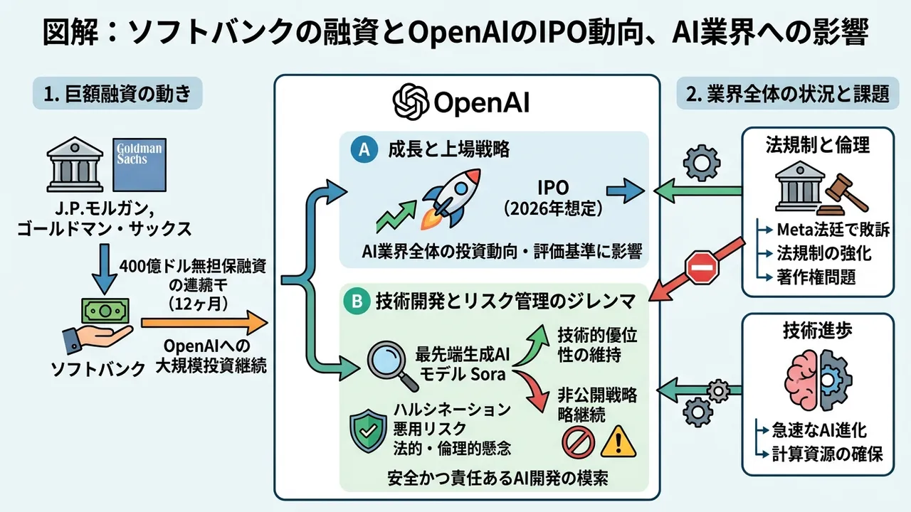 OpenAIのIPO観測とSora非公開化戦略の背景