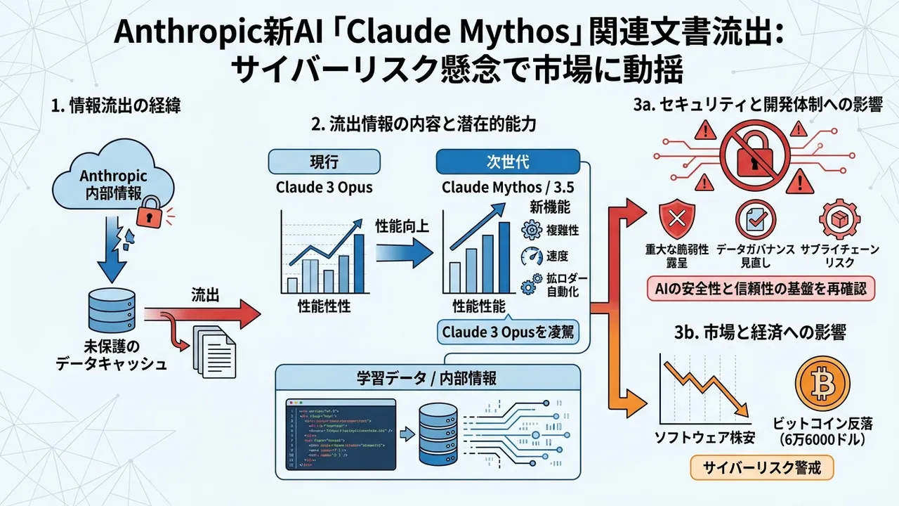 Anthropicの次世代AIモデル情報流出とセキュリティ脆弱性