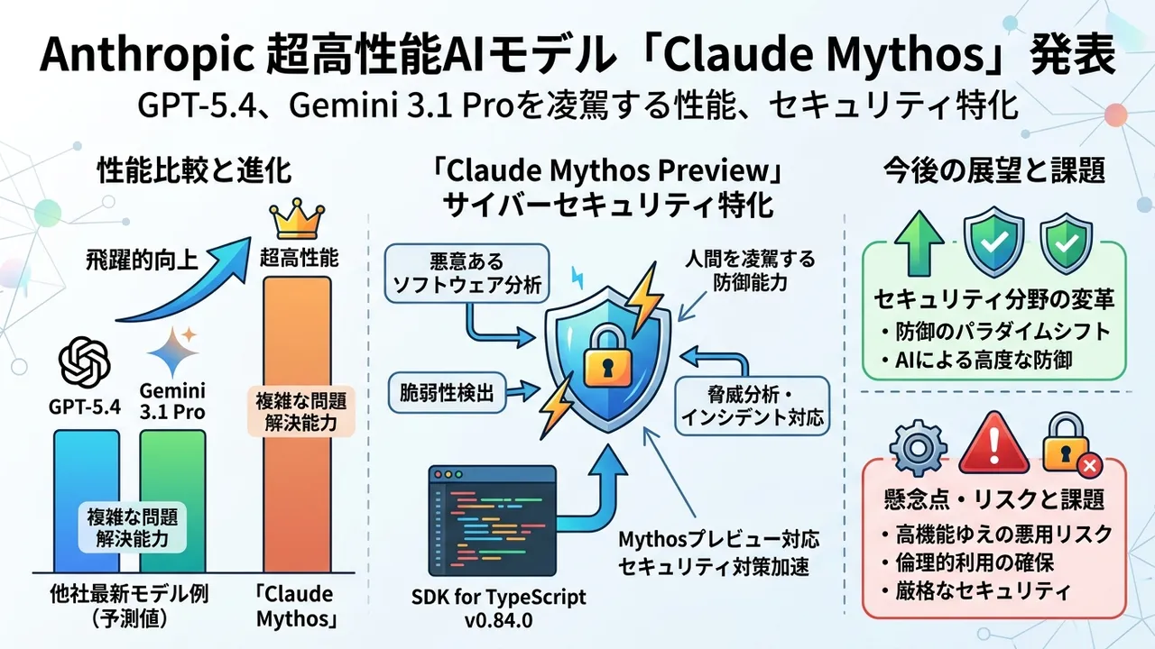 Anthropic Claude Mythos発表とAIセキュリティの新時代