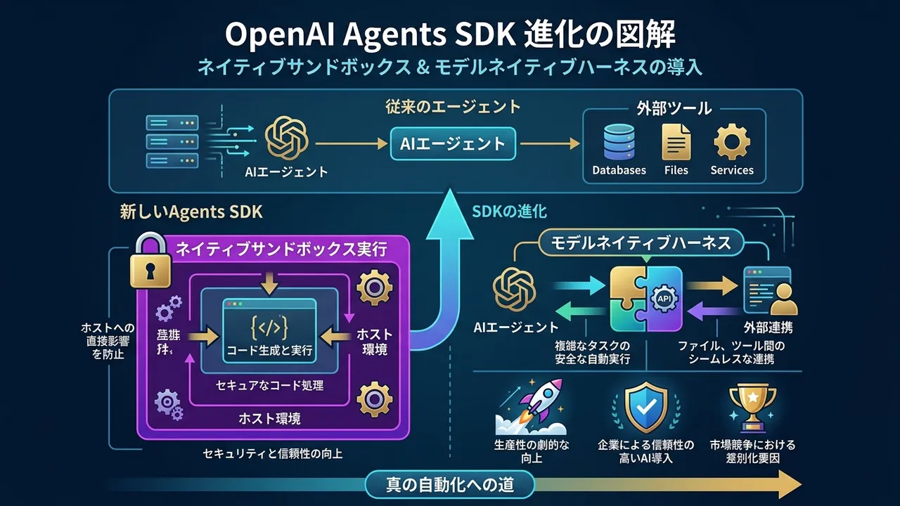 OpenAI Agents SDKが進化し、安全なAIエージェント開発を加速