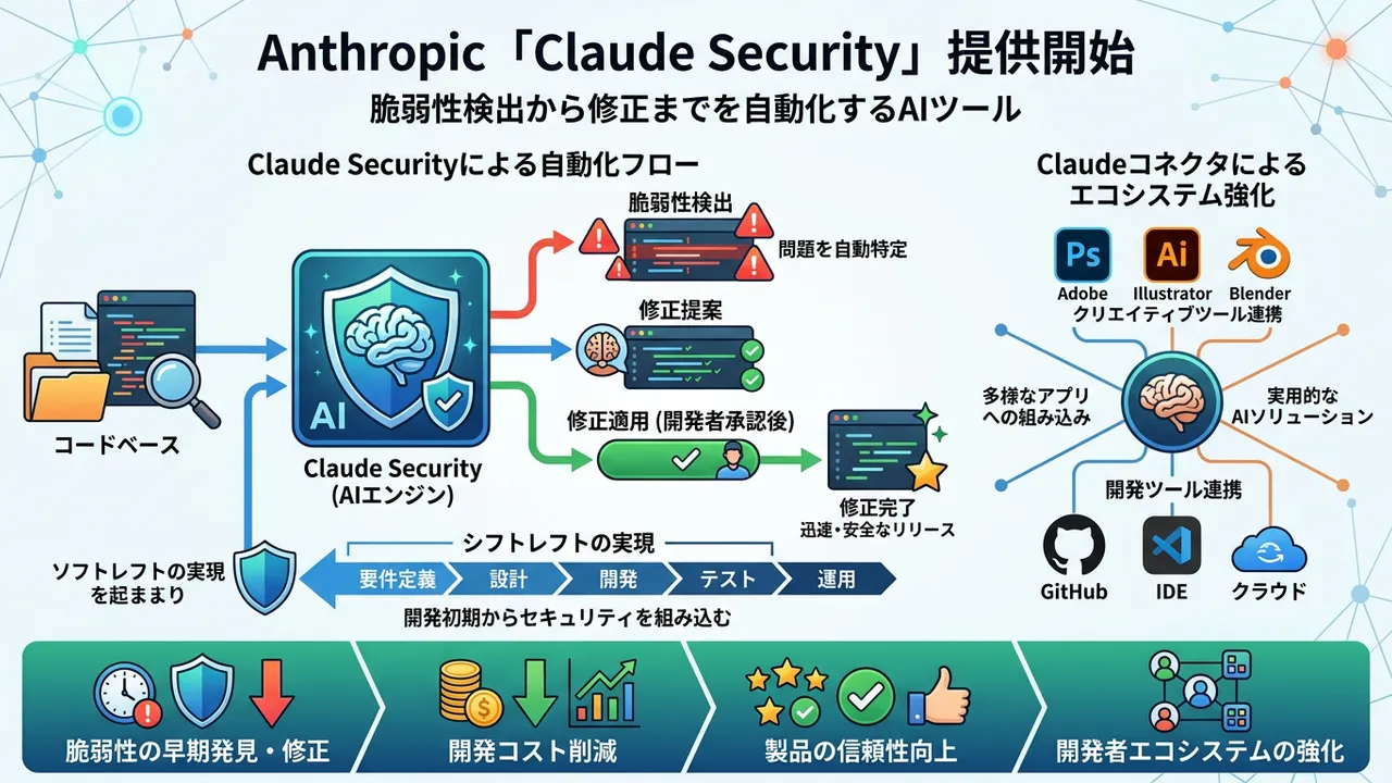 Anthropicが「Claude Security」と「Claudeコネクタ」を発表し開発者エコシステムを強化