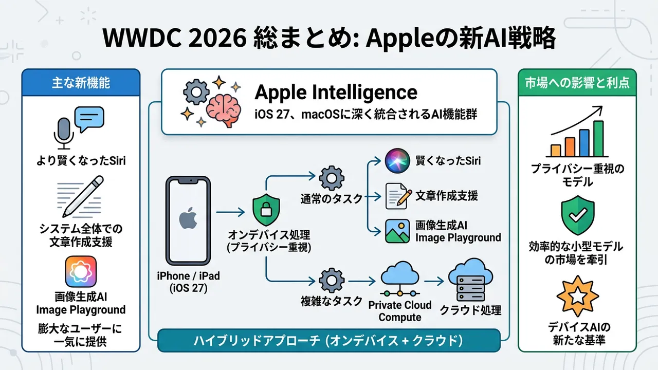 Apple、WWDCでAI戦略「Apple Intelligence」をついに発表