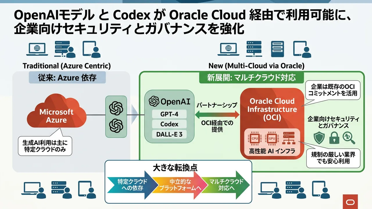 OpenAI、Oracle Cloudと提携。エンタープライズ向けマルチクラウドAIが本格化