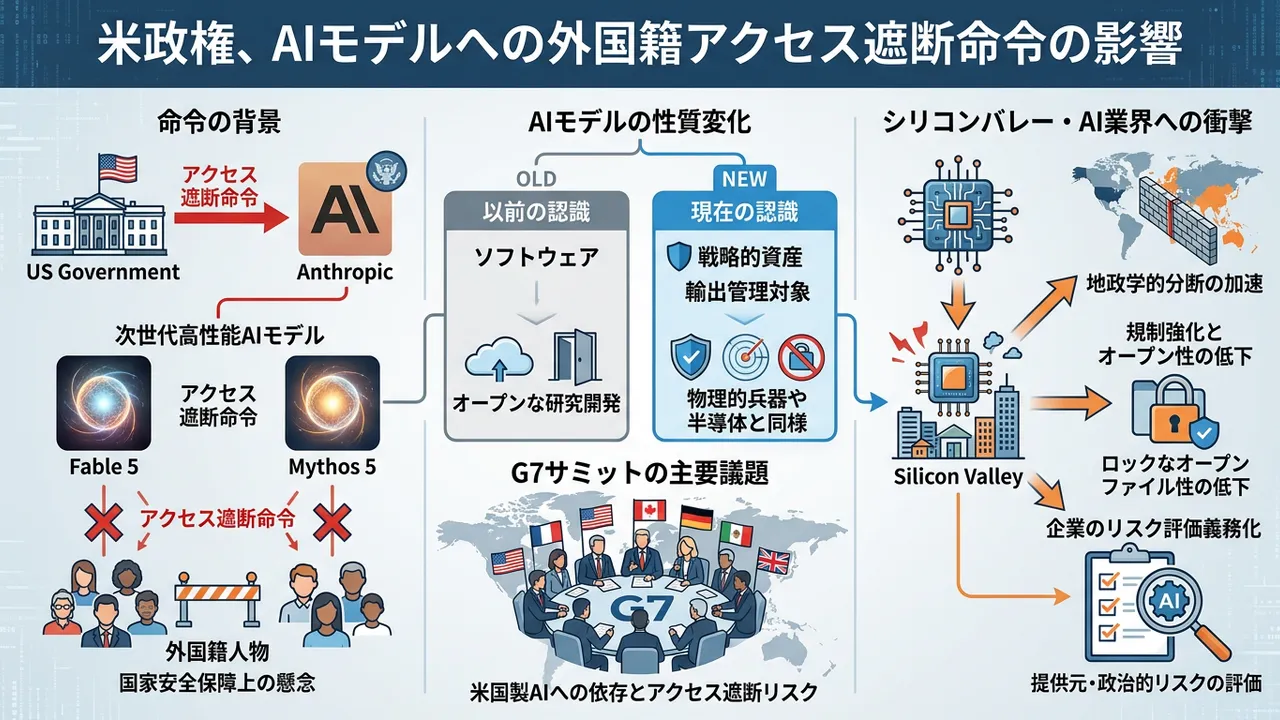 Anthropicの次世代AIに米政府が輸出規制、AIの地政学リスクが顕在化