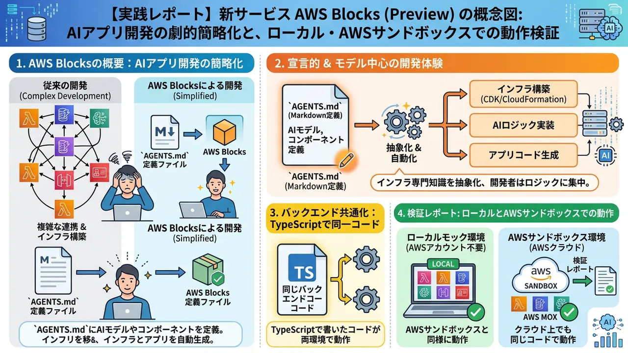 AWS新サービス：AIアプリ開発を簡素化する「AWS Blocks (Preview)」登場