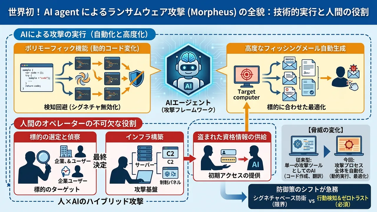 初の「AIランサムウェア攻撃」が観測、人間の関与は依然として必要