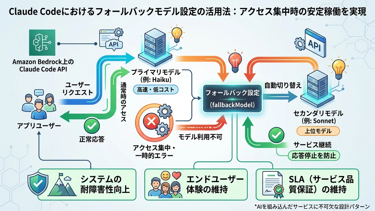 【実践】Claude Codeのフォールバック設定で本番環境の安定稼働を実現する