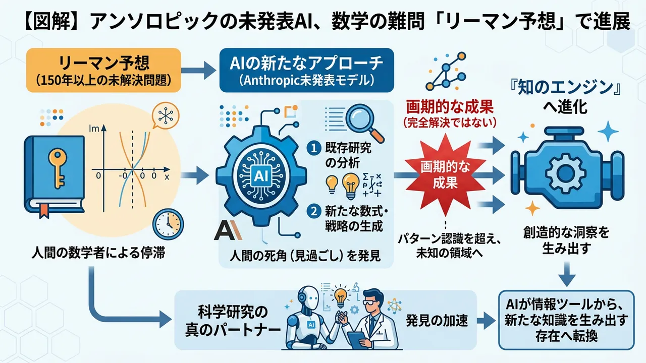 Anthropicの未発表モデル、数学の超難問「リーマン予想」で進展