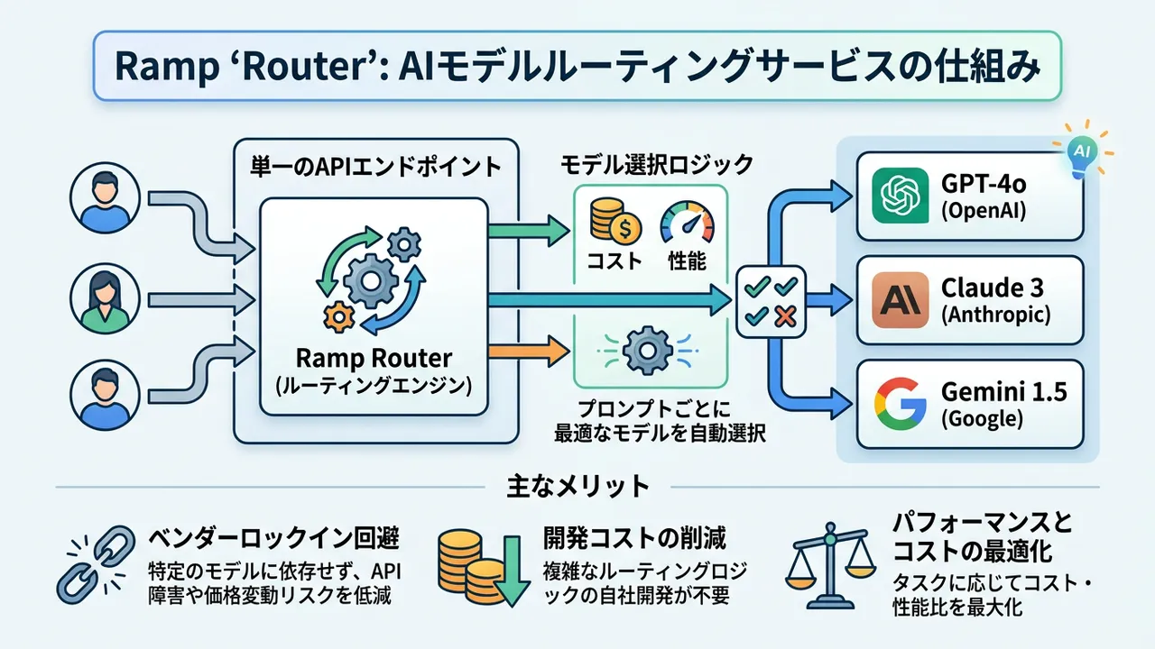 Rampが複数LLMを自動で切り替える「Router」を公開、脱・単一モデルの現実解