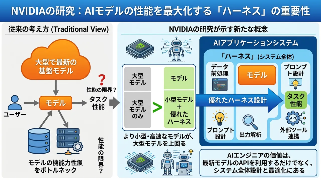 AI性能の主役交代か？NVIDIAが提唱するモデルより重要な「ハーネス」の概念