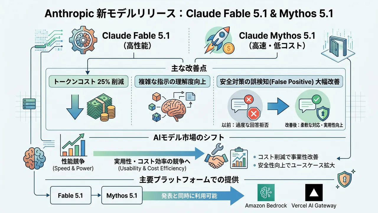 Anthropic、Claude 5.1世代の新モデル発表 - 性能向上とコスト削減、Bedrockでも利用可能に