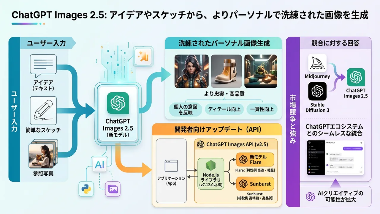 OpenAI、次世代画像生成モデル「ChatGPT Images 2.5」を発表