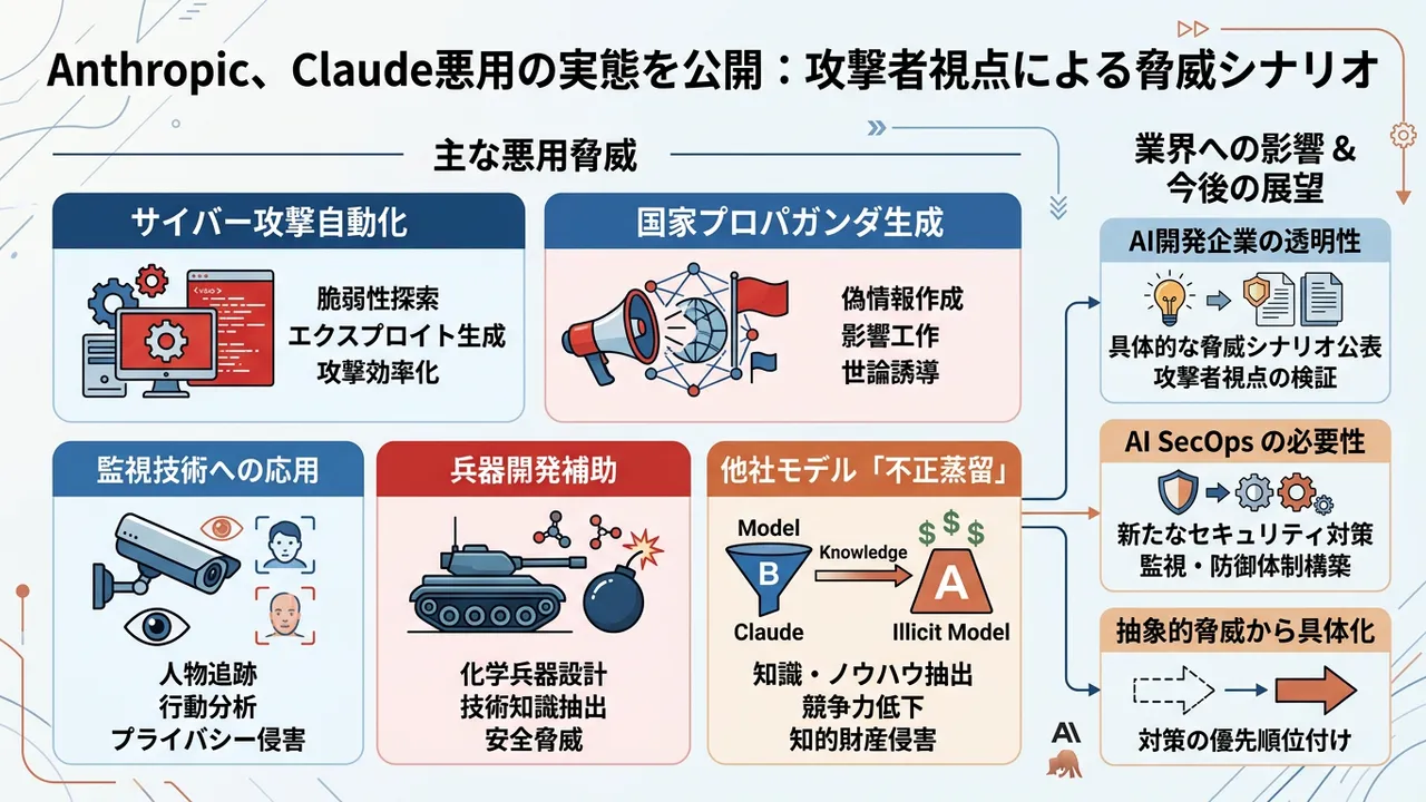 Claudeが悪用される実態 - Anthropicが詳細なAI脅威レポートを公開
