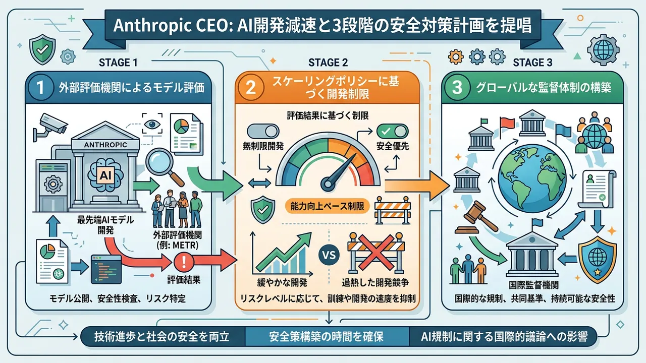 Anthropic、AI開発の「減速」を提唱 - 具体的な3段階計画を発表